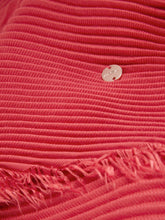 Load image into Gallery viewer, Marc Cain Pleated Scarf with Fringes