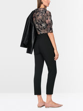 Load image into Gallery viewer, MarcCain Sydney Slim Fit Pants with Crease in Black