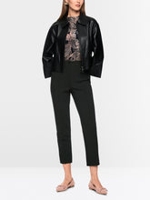 Load image into Gallery viewer, MarcCain Sydney Slim Fit Pants with Crease in Black