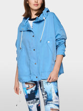 Load image into Gallery viewer, MarcCain Outdoor Jacket with Hood in Blue