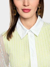 Load image into Gallery viewer, MarcCain White Jacket with Eyelet Pattern