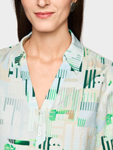 Load image into Gallery viewer, MarcCain 'Rethink Together' Printed Blouse in Skyway New