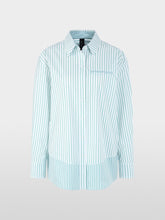 Load image into Gallery viewer, MarcCain Striped Shirt Blouse in Bright Emerald