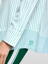 Load image into Gallery viewer, MarcCain Striped Shirt Blouse in Bright Emerald