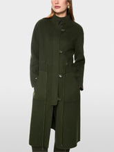 Load image into Gallery viewer, MarcCain Luxury Coat in Forest Night