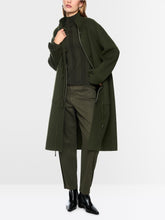 Load image into Gallery viewer, MarcCain Luxury Coat in Forest Night