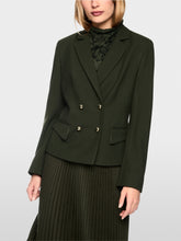 Load image into Gallery viewer, MarcCain Fitted Double-Breated Blazer in Forest Night