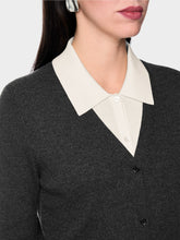 Load image into Gallery viewer, MarcCain Fine-knit cardigan with layered look