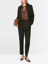 Load image into Gallery viewer, MarcCain Faqus Trousers with Crease in Forest Night