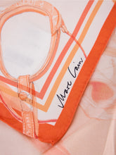 Load image into Gallery viewer, MarcCain Square Silk Scarf in Tigerlily