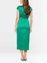 Load image into Gallery viewer, MarcCain Midi Dress with Wrap in Green