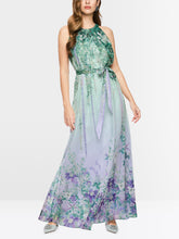 Load image into Gallery viewer, MarcCain Halter-Neck Dress with Floral Print