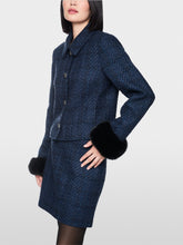 Load image into Gallery viewer, MarcCain Jacket with Detachable Faux Fur