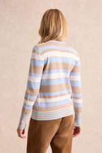 Load image into Gallery viewer, Leo & Ugo High-Neck Sweater in OffWhite/Blue/Beige