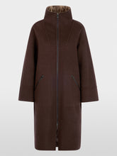 Load image into Gallery viewer, MarcCain Wool Coat withy Leopard Print