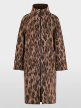 Load image into Gallery viewer, MarcCain Wool Coat withy Leopard Print