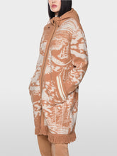 Load image into Gallery viewer, MarcCain Boucle Coat with Jacquard Pattern