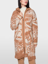 Load image into Gallery viewer, MarcCain Boucle Coat with Jacquard Pattern