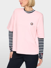 Load image into Gallery viewer, MarcCain Short-sleeved shirt with floral patch