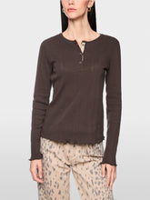 Load image into Gallery viewer, MarcCain Long-Sleeved Buttoned Openwork Top