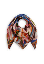 Load image into Gallery viewer, Codello Premium Carre made of Pure Silk with Paisley Motif in Orange