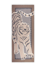 Load image into Gallery viewer, Codello Soft Scarf with Large Tiger Motif in Grey