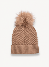 Load image into Gallery viewer, Colmar Moss Stitch Hat with Pom-Pom