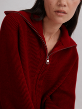 Load image into Gallery viewer, Varley Enrico Knit Jumper in Washed Red