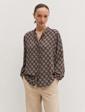 Load image into Gallery viewer, Emme Talento Blouse in Dark Brown Tie