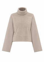 Load image into Gallery viewer, Emme Balia Faux Fur Short Coat in Sand