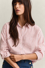 Load image into Gallery viewer, Gant Classic Poplin Striped Shirt in Deep Grape Purple