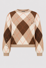 Load image into Gallery viewer, Monari Diamond-Patterned Knitted Jumper