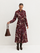Load image into Gallery viewer, Emme Afone Shirt Dress in Bordeaux