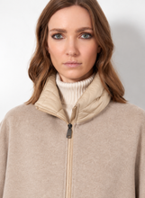 Load image into Gallery viewer, Cinzia Rocca Quilted Detail Cape in Beige