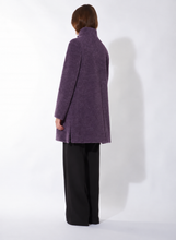 Load image into Gallery viewer, Cinzia Rocca Wool Blend Short Coat in Purple