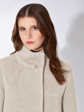 Load image into Gallery viewer, Cinzia Rocca Wool Blend Short Coat in Stone