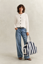 Load image into Gallery viewer, Gant Lambswool Cable Knit Cardigan in Cream