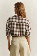 Load image into Gallery viewer, Gant Checked Flannel Shirt in Deep Brown