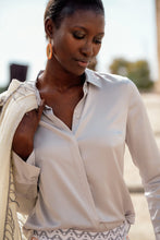 Load image into Gallery viewer, Herzen's Blouse with Collar 6102 in Beige