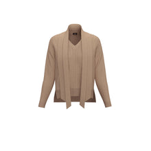 Load image into Gallery viewer, Emme Eroico Sweater with Neck Tie in Beige