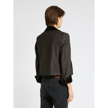 Load image into Gallery viewer, Marella Sarcella Cropped Jacket in Brown Herring-Bone