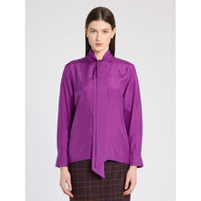Load image into Gallery viewer, Marella Skabala Silk Blouse in Purple