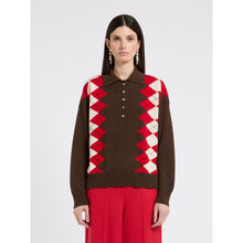 Load image into Gallery viewer, Marella Sequoia Knit Jumper in Red Inlay