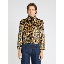 Load image into Gallery viewer, Marella Sangel Cropped Jacket in Camel Spotted Print