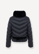 Load image into Gallery viewer, Colmar Cropped Down Jacket with Fur Inserts