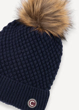 Load image into Gallery viewer, Colmar Moss Stitch Hat with Pom-Pom