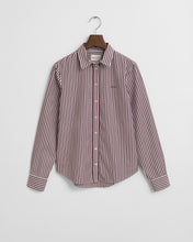 Load image into Gallery viewer, Gant Classic Striped Shirt in Plum Wine