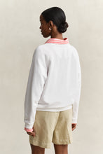 Load image into Gallery viewer, Gant Graphic Print Crew-Neck Sweater in White