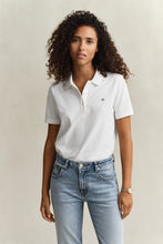 Load image into Gallery viewer, Gant Shield Piqué Polo Shirt in White