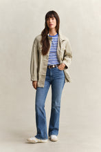 Load image into Gallery viewer, Gant Striped Shield T-Shirt on Royal Blue